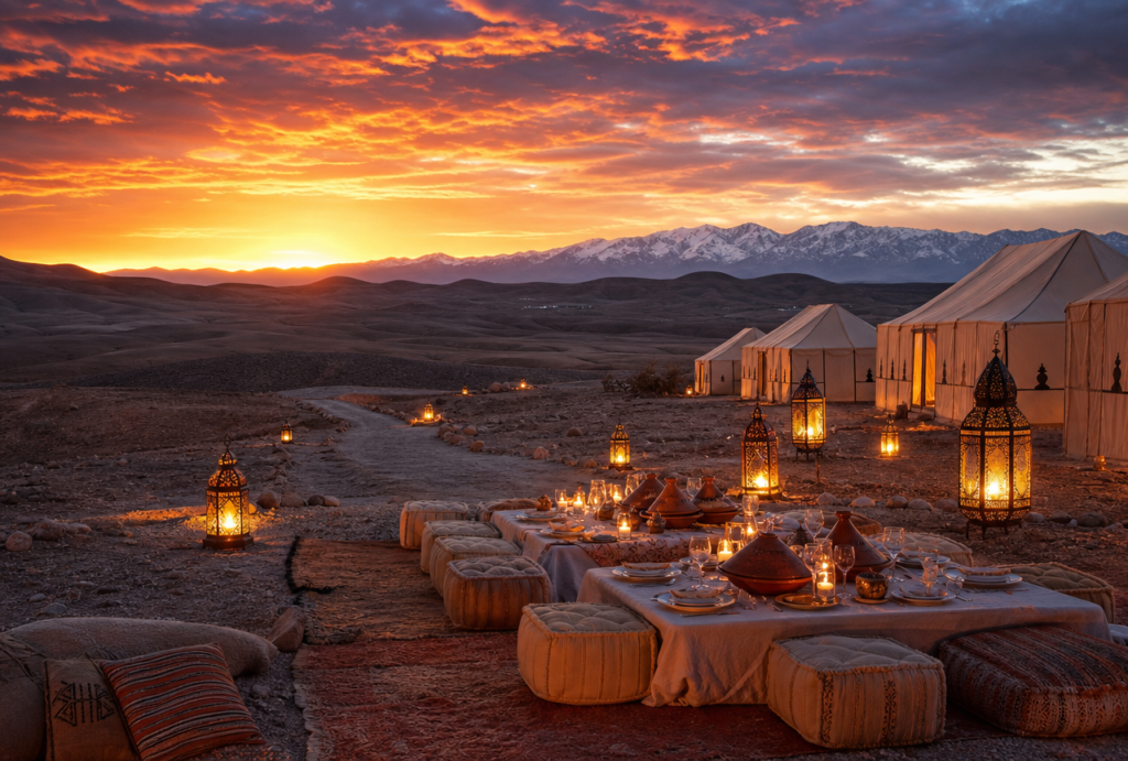 Watch the Sunset in the Agafay Desert