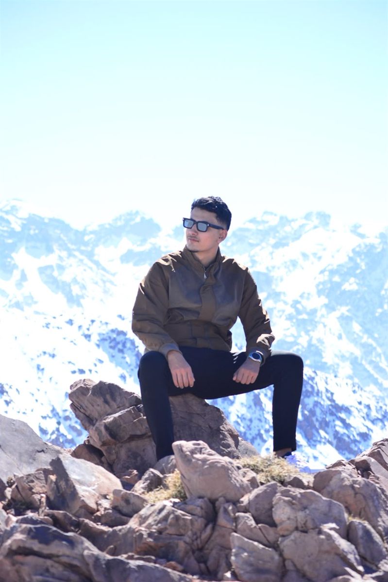 Abderrahime Faiz, founder of Marrakech Express Tour, in Morocco's High Atlas Mountains